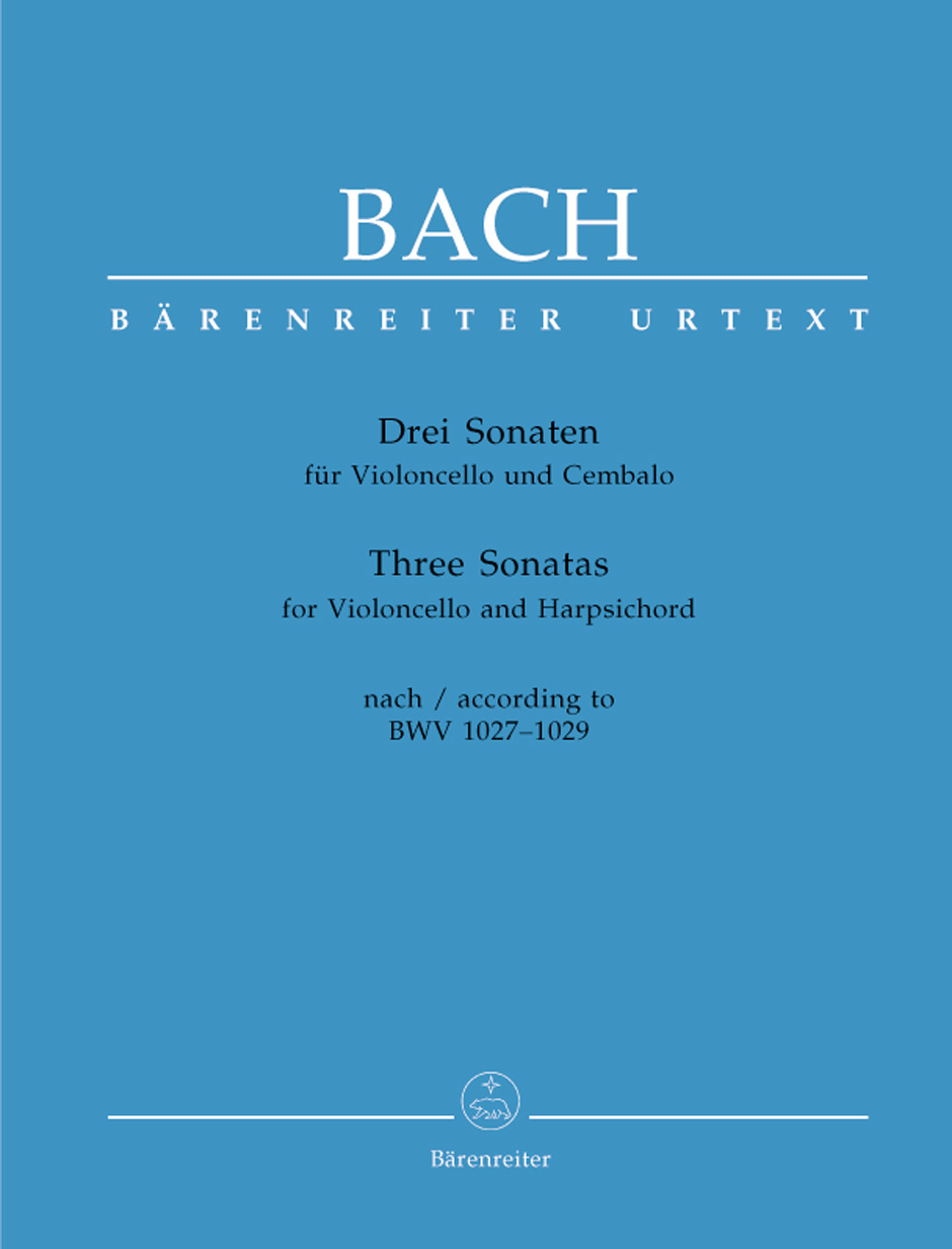 Tři sonáty pro violoncello a cembalo podle BWV 1027-1029