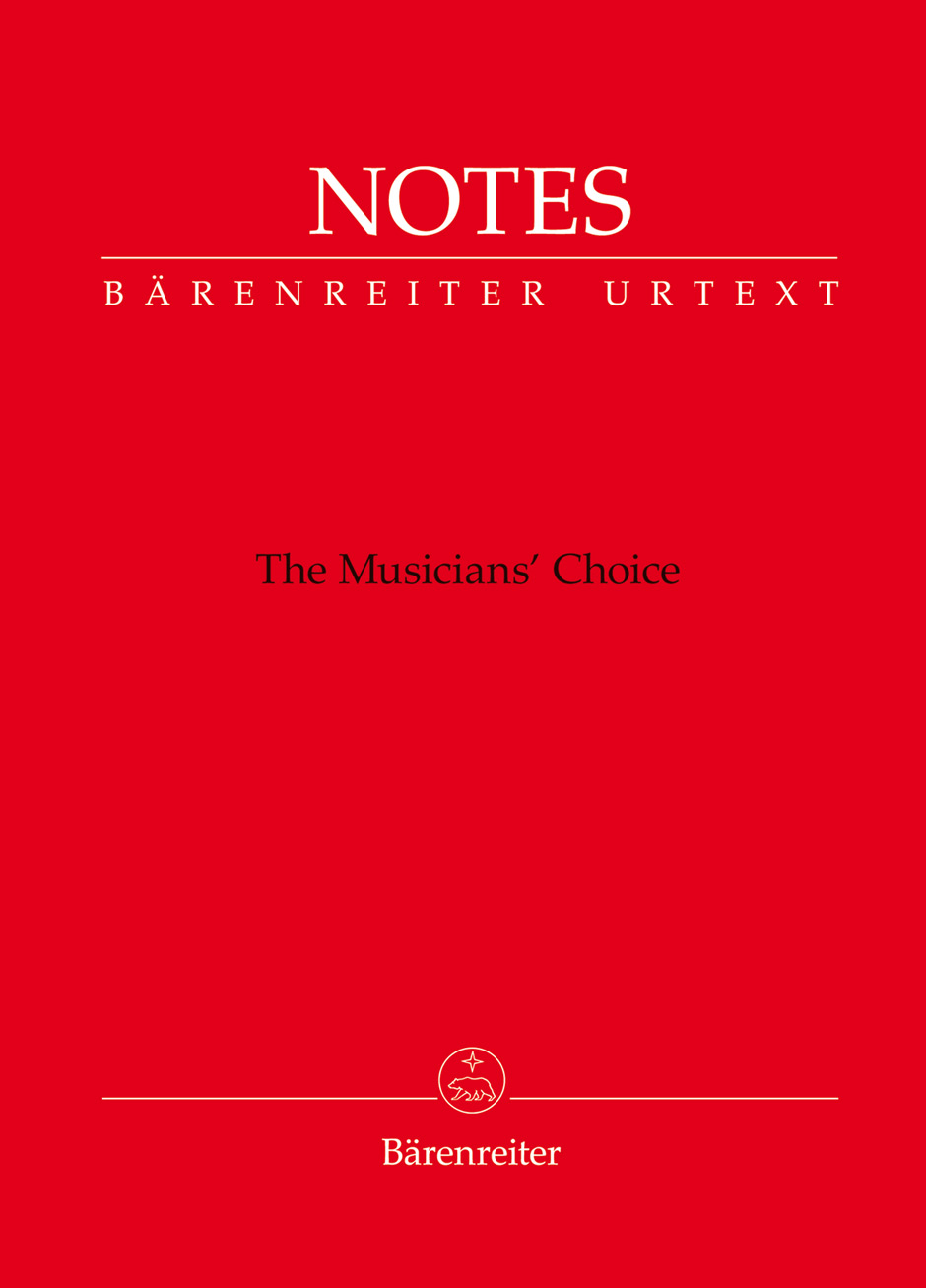 Bärenreiter Notes (červená barva Mozart)