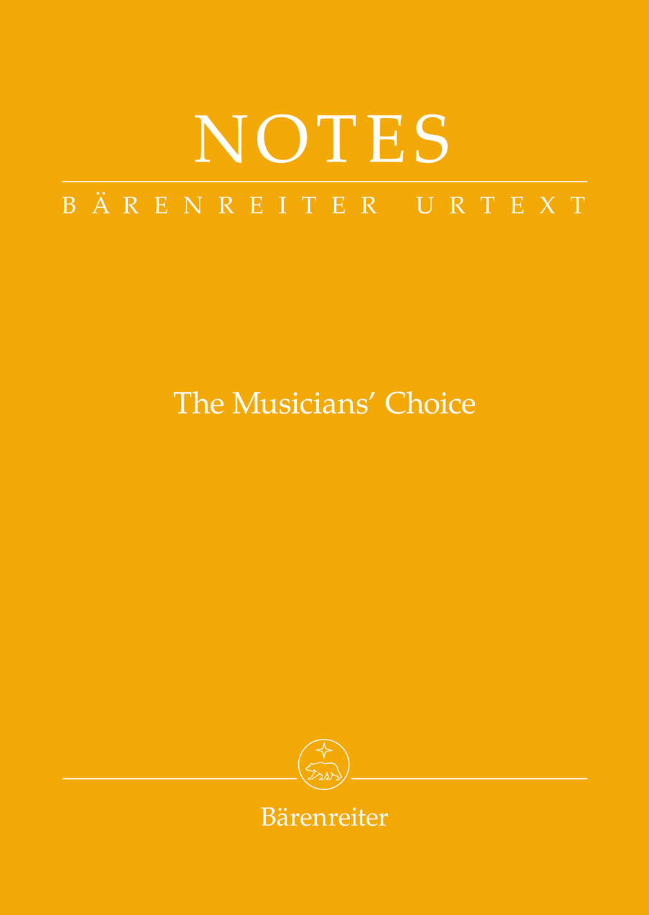 Bärenreiter Notes (žlutá barva Schubert)