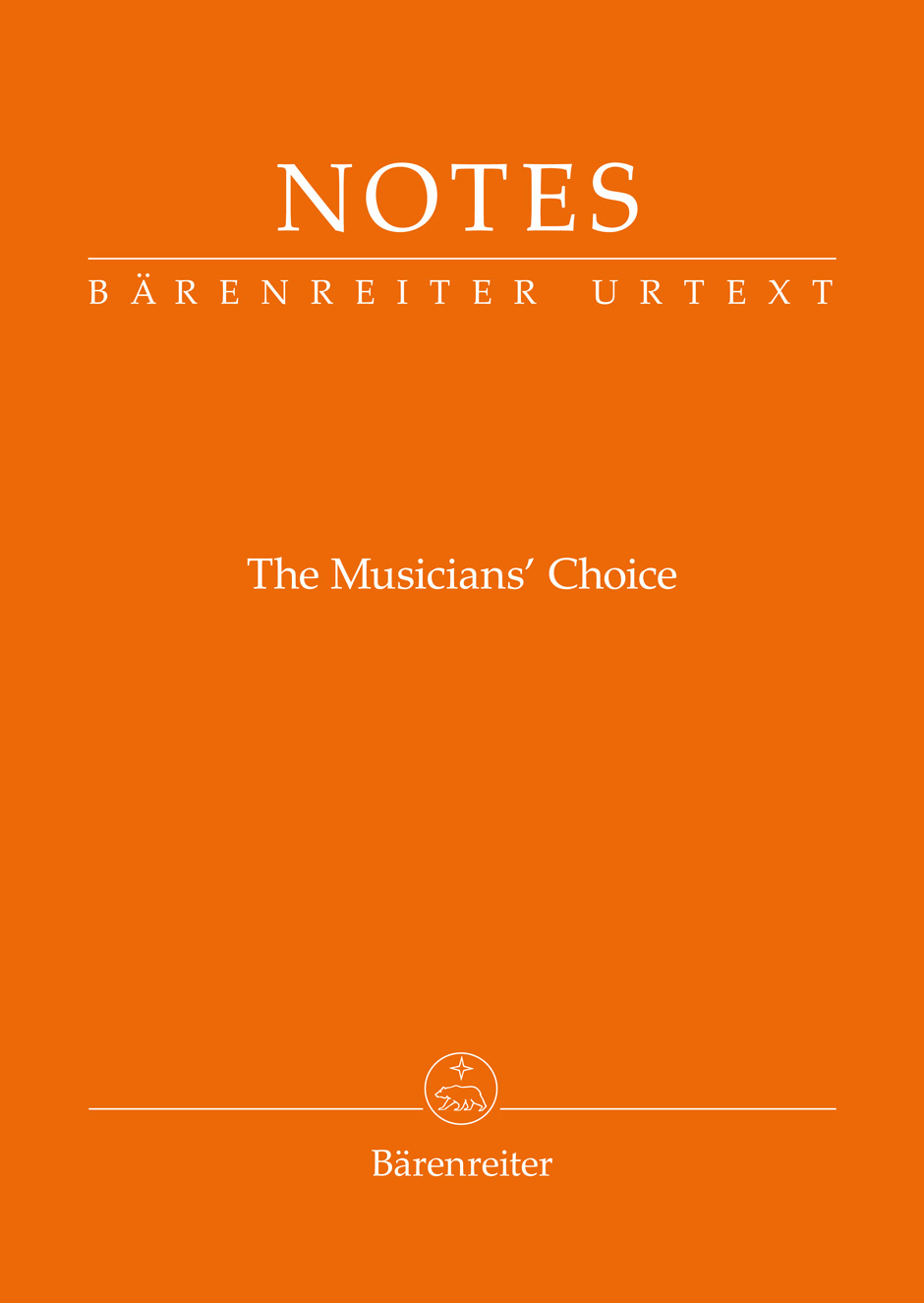 Bärenreiter Notes (oranžová barva Dvořák)