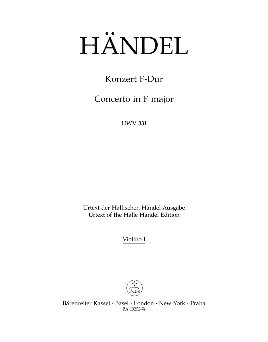 Concerto in F major HWV 331