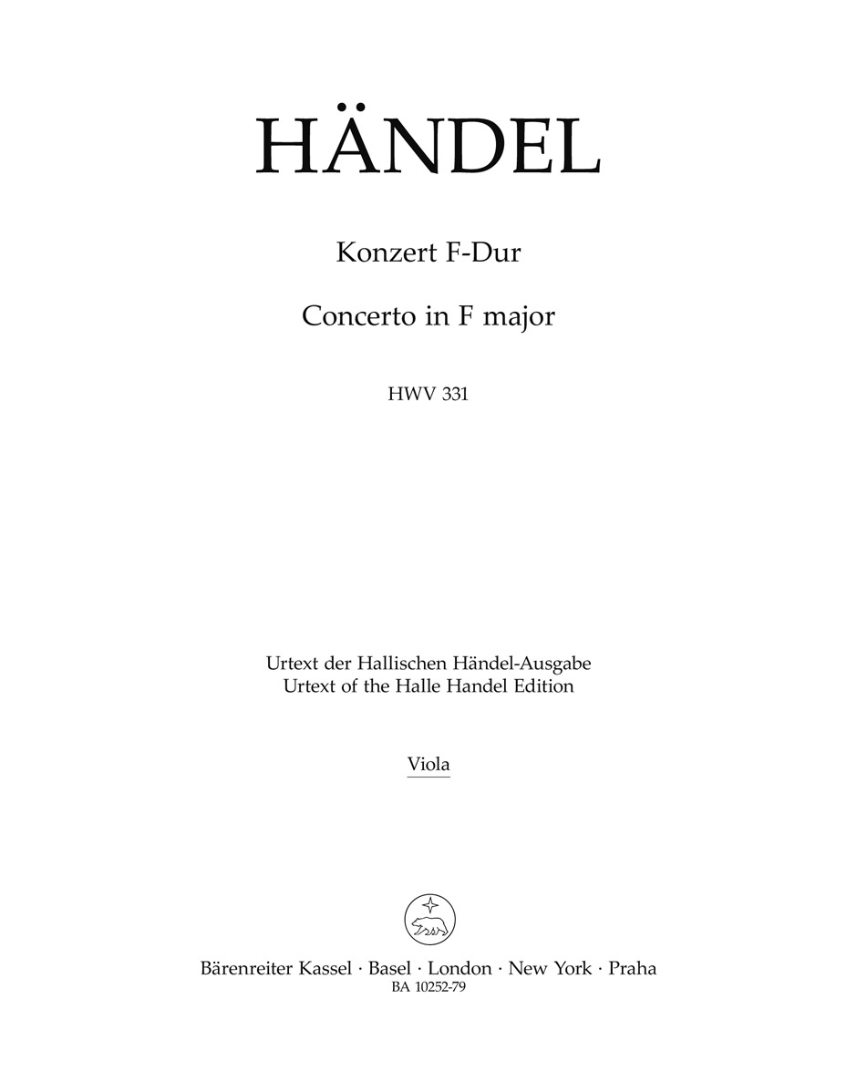 Concerto in F major HWV 331