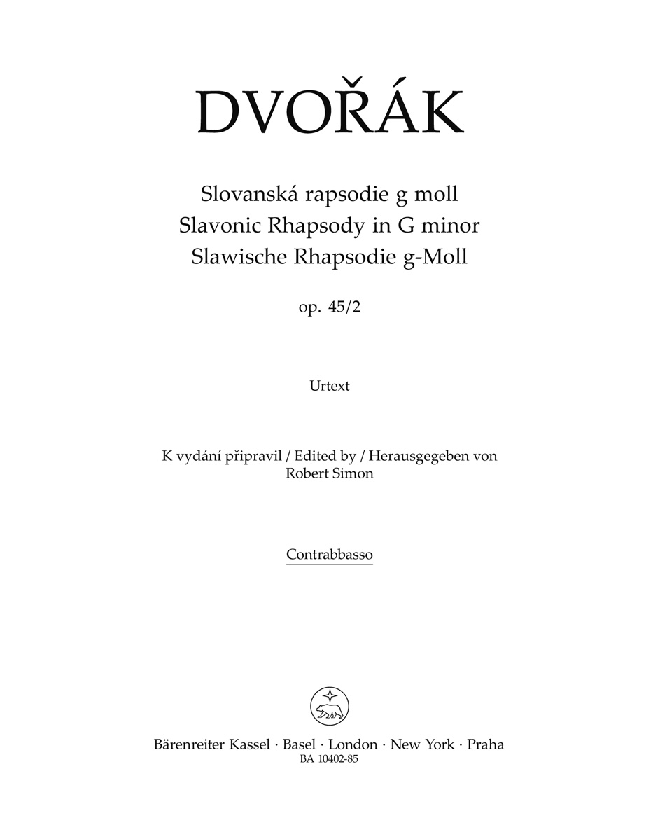 Slovanská rapsodie g moll op. 45/2
