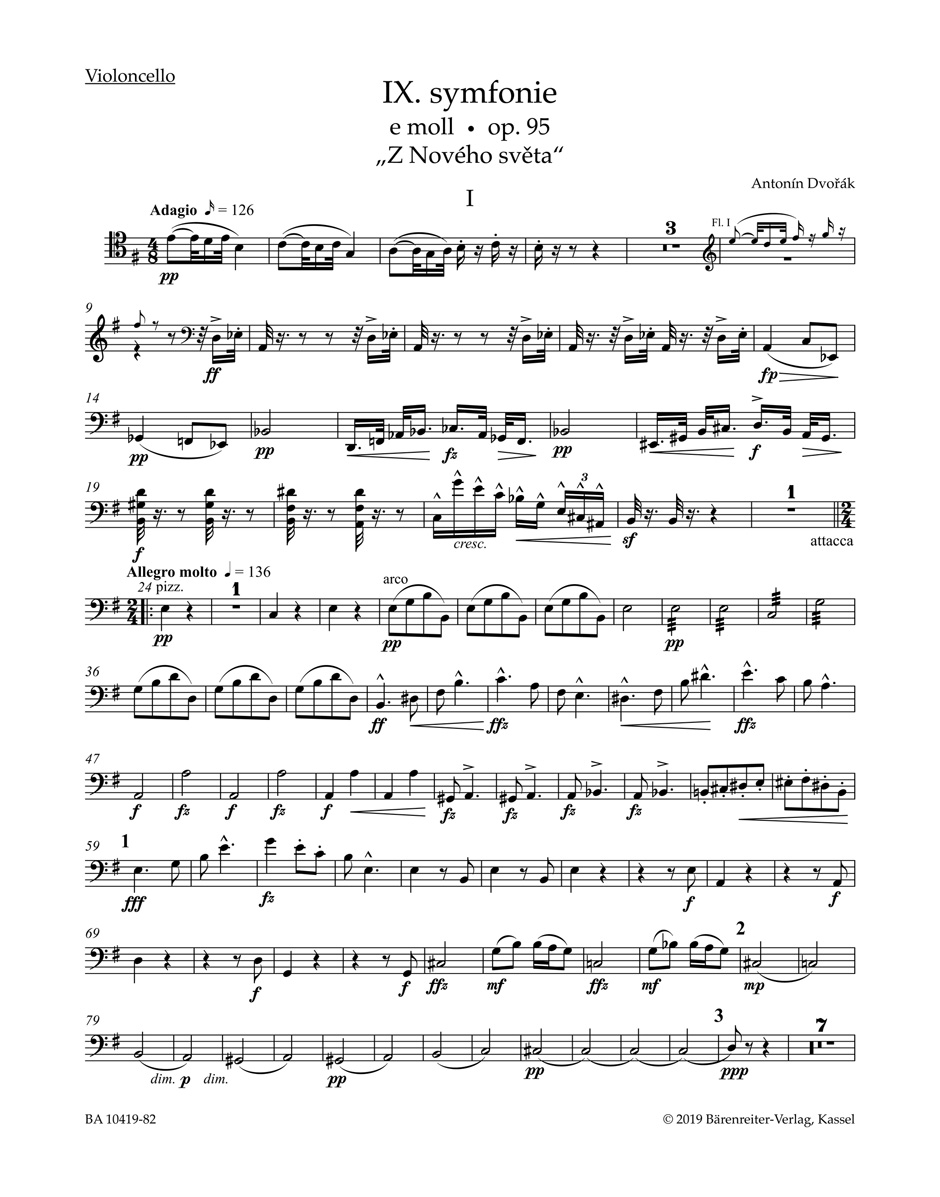 Symfonie č. 9 e moll op. 95 „Z Nového světa“