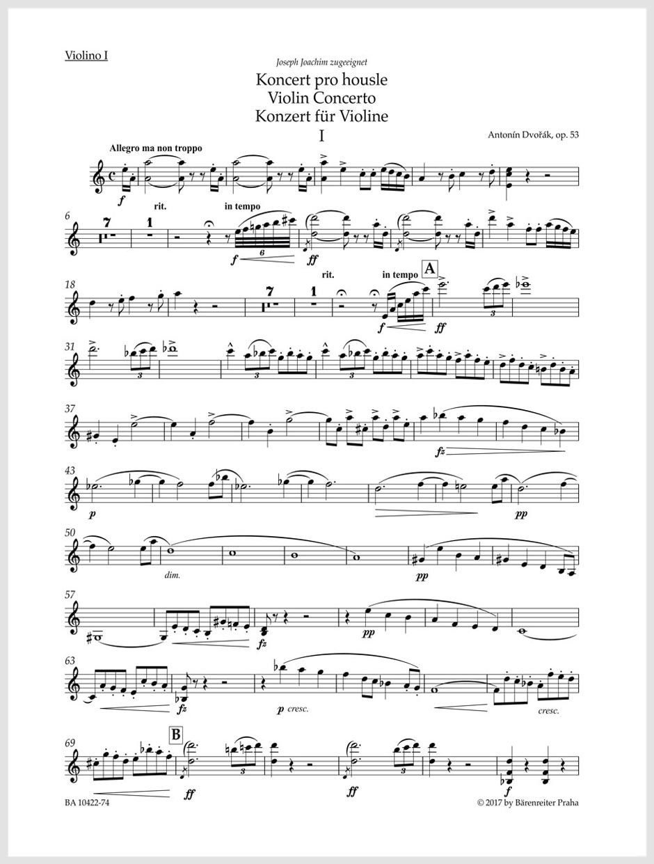 Koncert a moll pro housle a orchestr op. 53