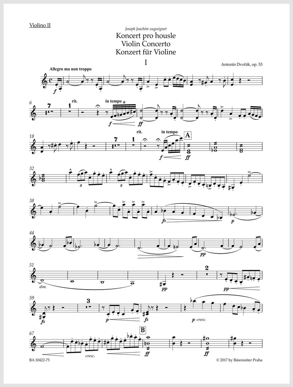 Koncert a moll pro housle a orchestr op. 53