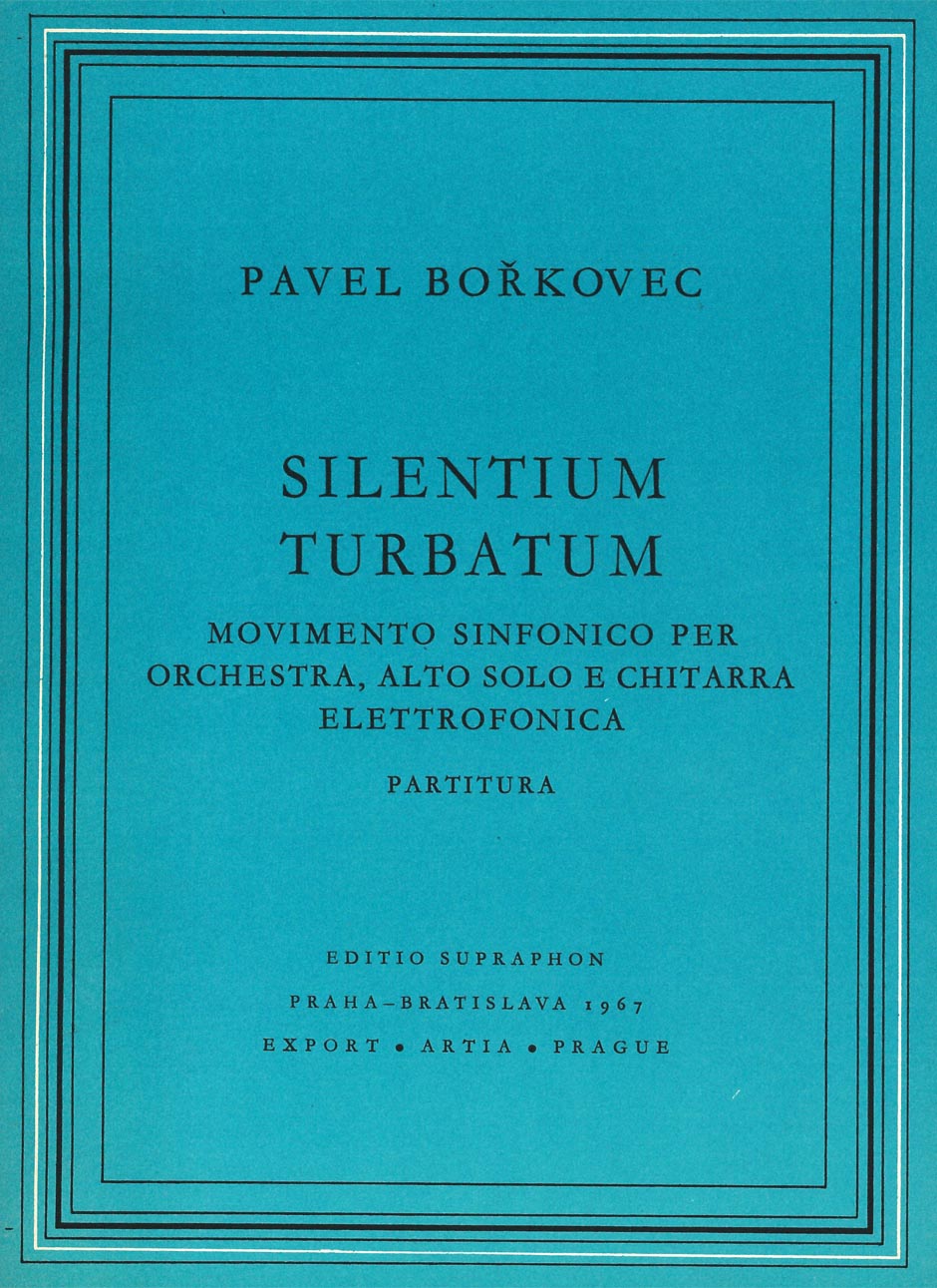 Silentium turbatum (symfonická věta pro alt, el. kytaru a orch.)