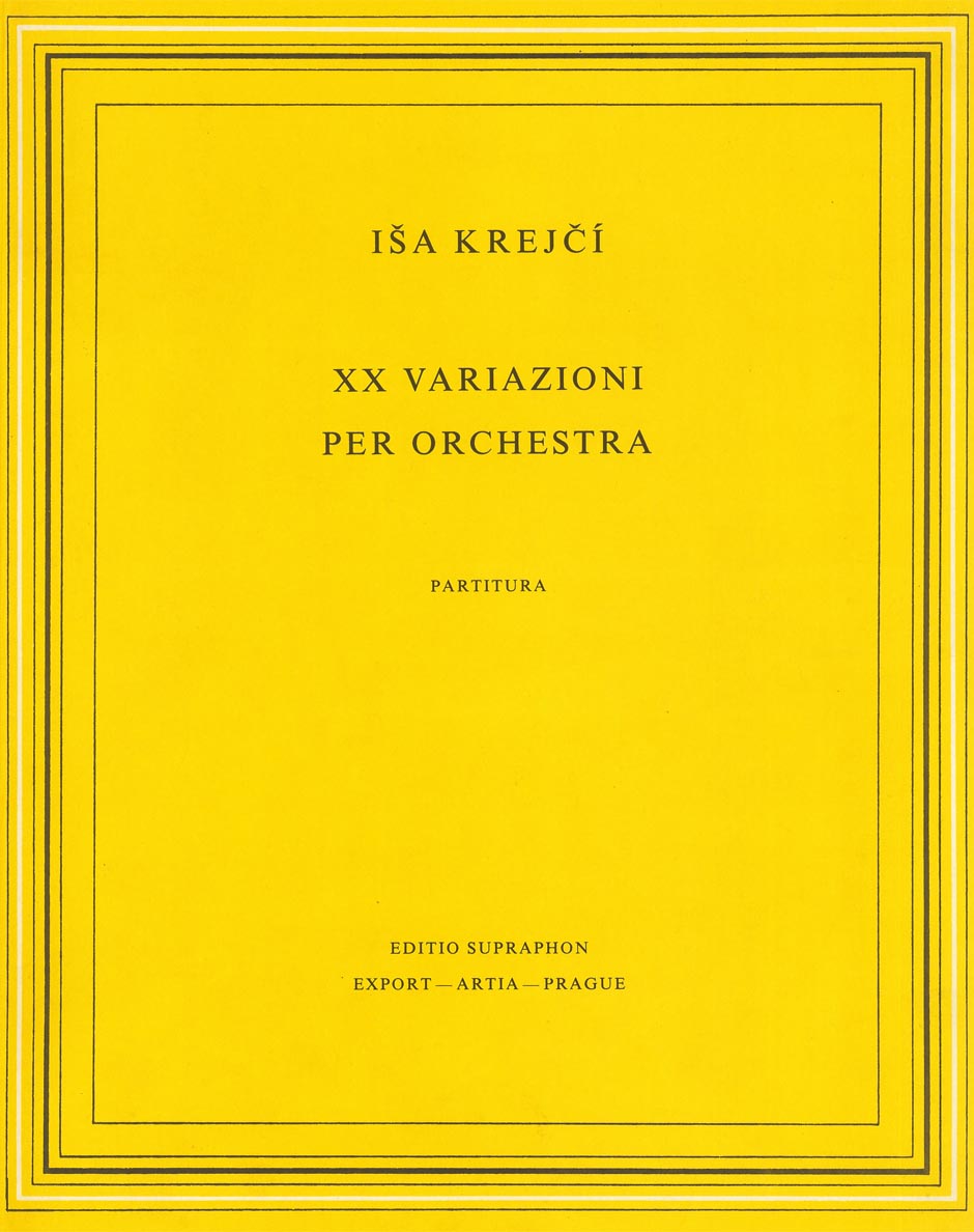 XX variazioni per orchestra na vlastní téma ve slohu národní písně