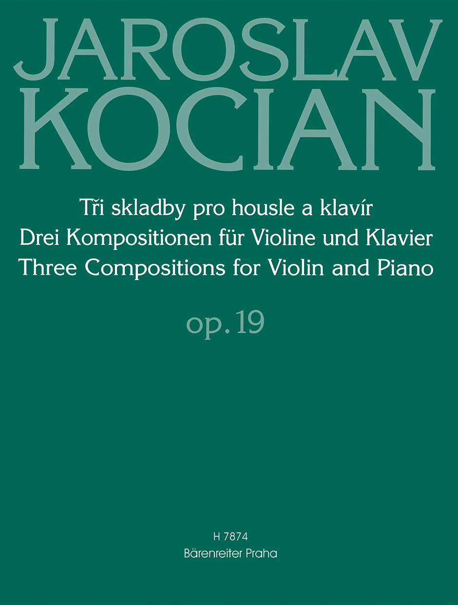 Tři skladby pro housle a klavír op. 19