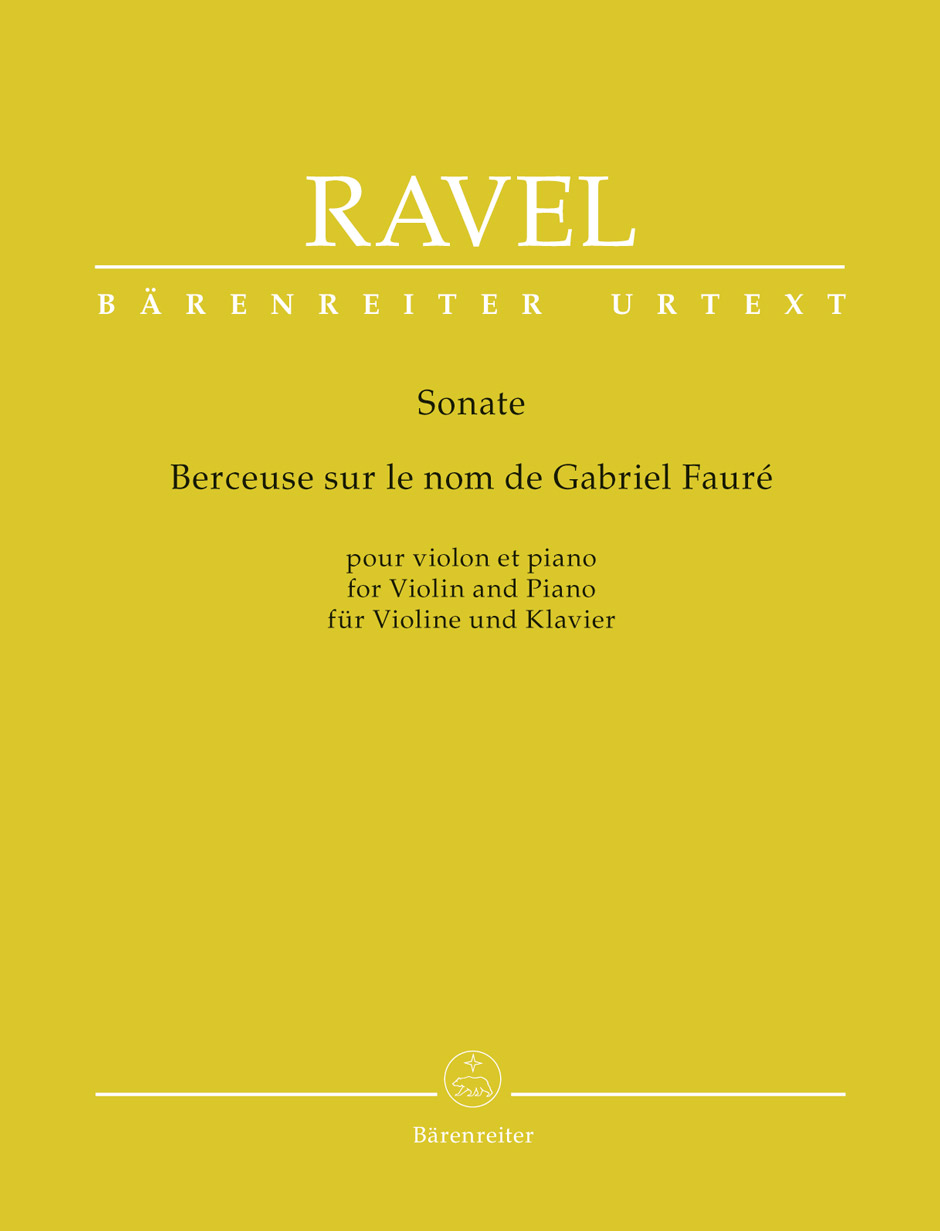 Sonata / Berceuse sur le nom de Fauré for Violin and Piano